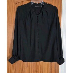 Express Black  Long Sleeve Blouse Top Womens Size M. HL148